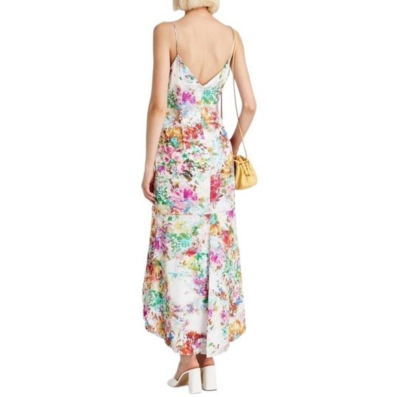 Aidan by Aidan Mattox Printed Calf High Low Patterned Dress - Picture 3 of 9